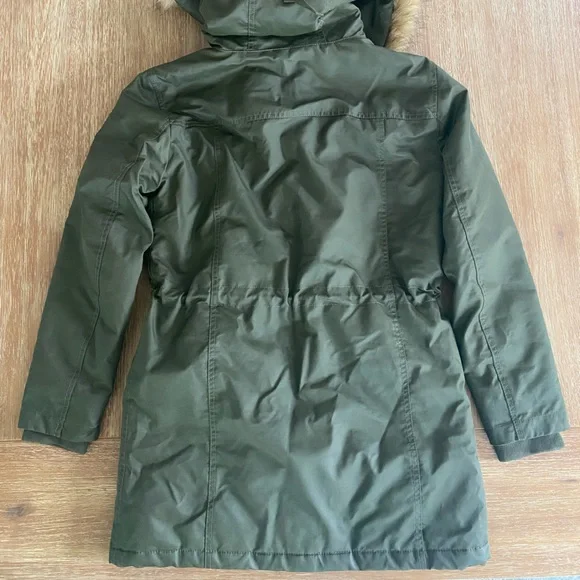 Crew Women's Perfect Parka Army Green Waterproof Hooded Jacket Coat